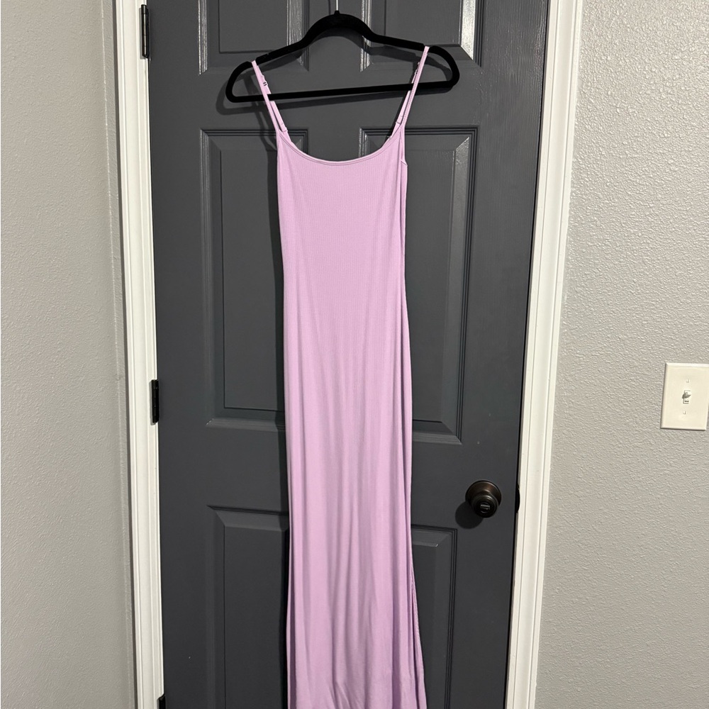 Skims soft lounge long slip dress- Sugar Plum